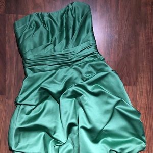 Clover green ruched dress